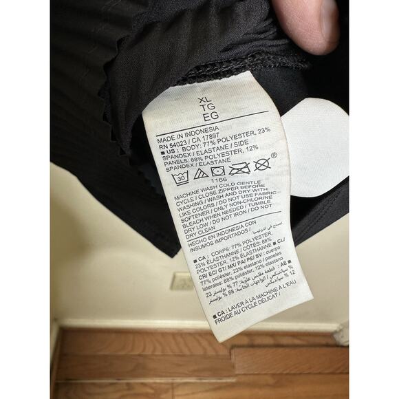 Old Navy Size XL Black Sports Dress Powersoft Go Dry Front Zip Tennis Paddle - Picture 6 of 9